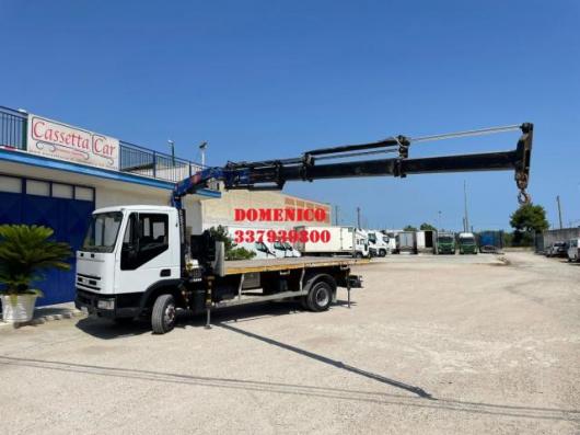 usato IVECO EUROCARGO 100E15 CASSONE FISSO E GRU PM SERIE 8